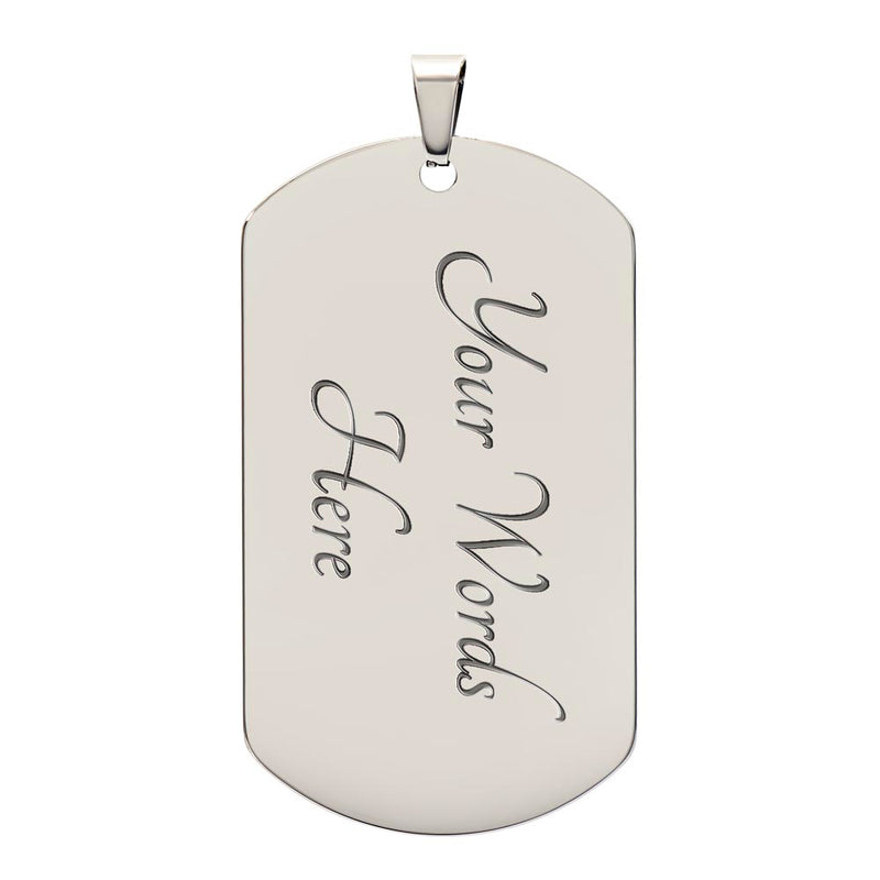 My Badass Granddaughter - Dog Tag Necklace